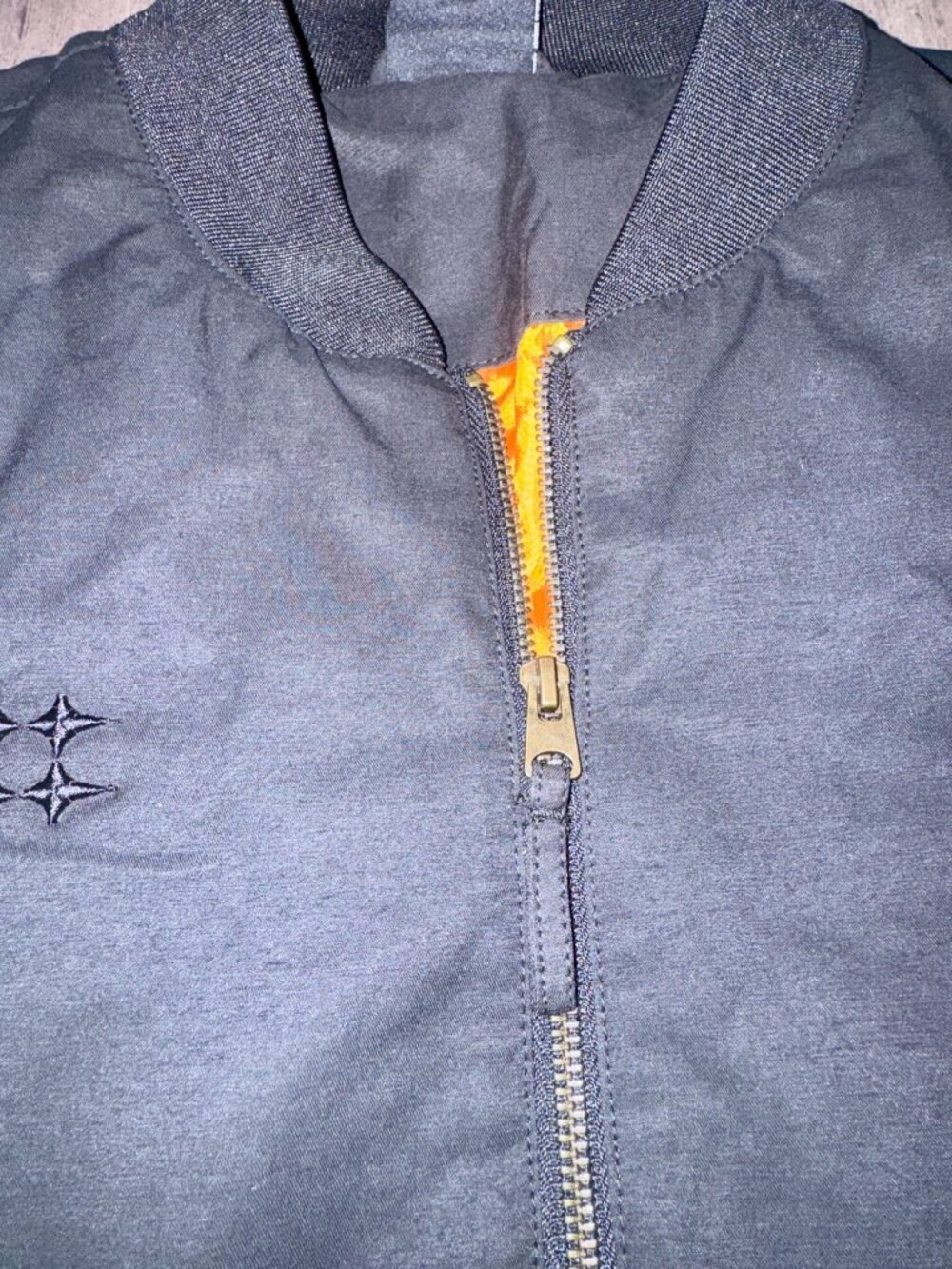 🖤 NWOT True Classic Men's Water Resistant Bomber Jacket ✈️ Size Large - Picture 6 of 16